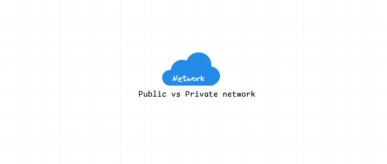 Public vs private network architecture diagram